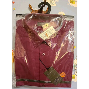 Vroom & Dreesmann Men's Purple Long Sleeve Shirt Size XL 17-17 1/2 New With Tags